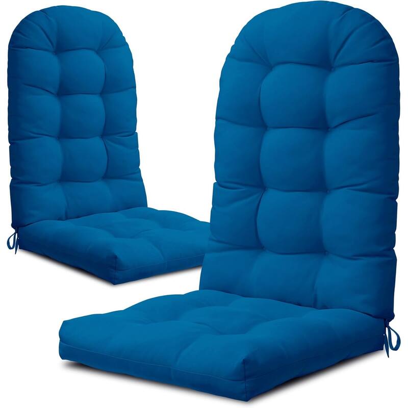 WINSOON 49x20x5 Inch Adirondack Chair Cushion Set of 2, Thickened and High Back Chair Cushion - Dark Blue