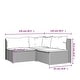 preview thumbnail 67 of 100, vidaXL Patio Corner Sofa with Cushions Black/Brown/Gray Poly Rattan
