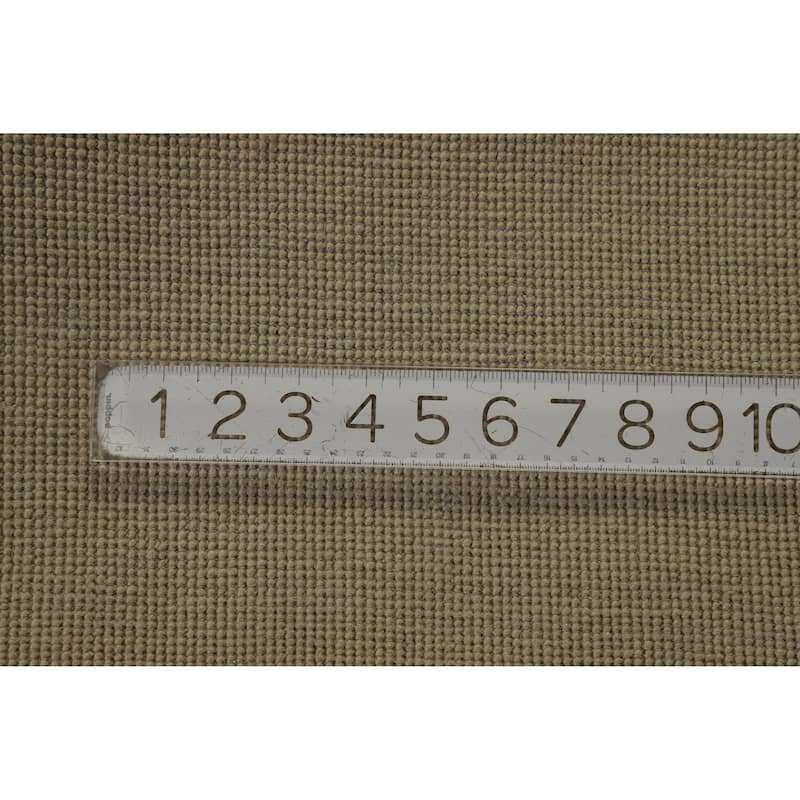 Hand Knotted Oriental 100% Wool Carpet Modern Solid Green Gabbeh Runner Rug - 9' 8'' X 3' 2''