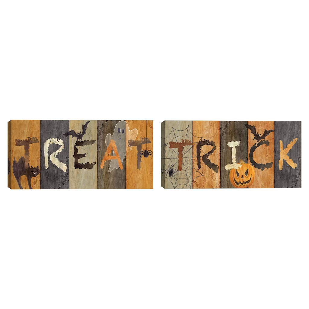 Halloween Treat, Halloween Trick by Cynthia Coulter Canvas Art Prints