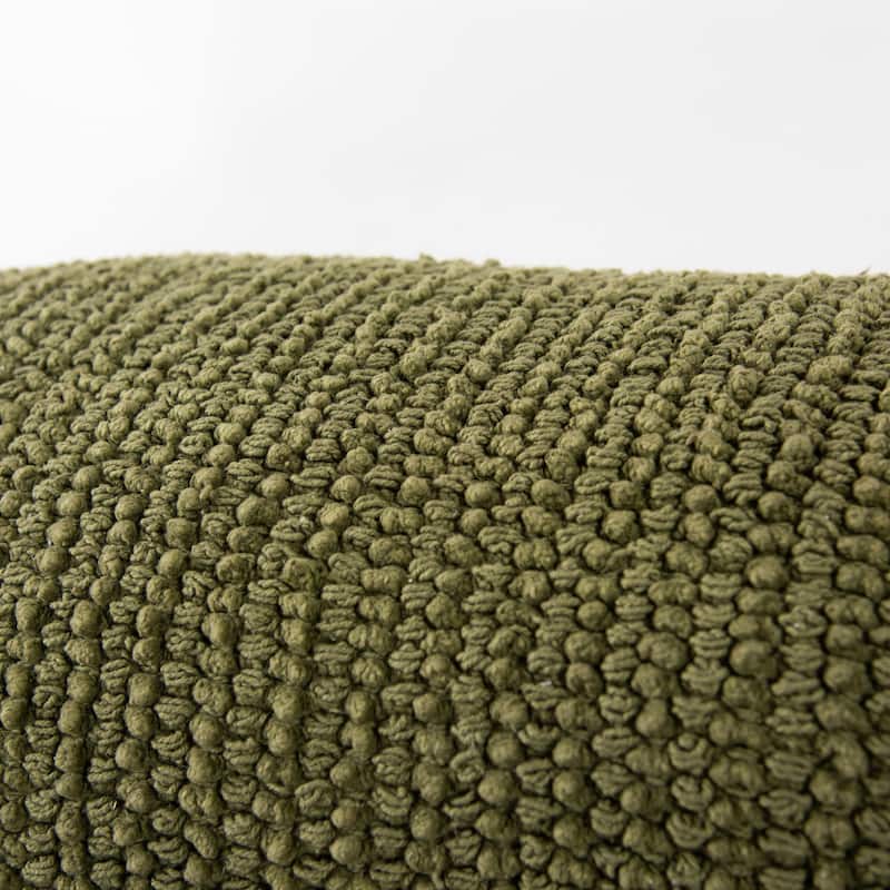 Rizzy Home Striped Macramé Throw Pillow