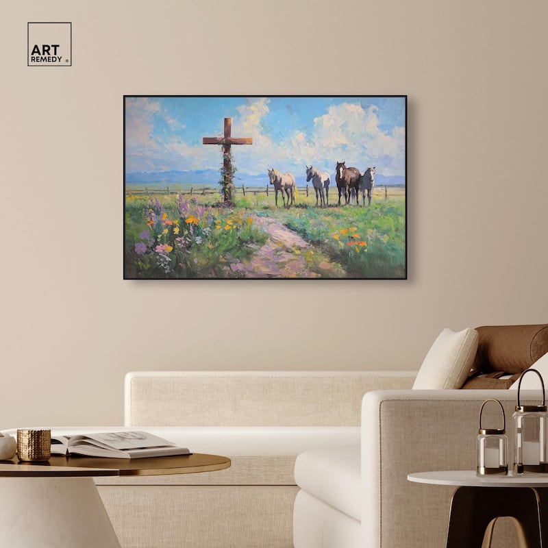 Faithful Pasture Canvas by Art Remedy
