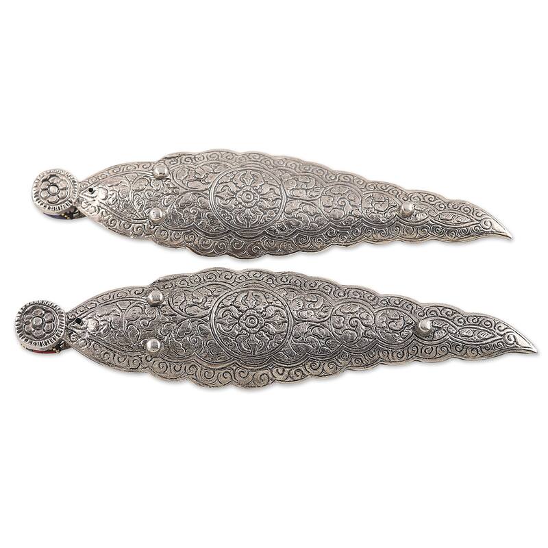 Novica Handmade Brilliant Elephant Aluminum Incense Holders (Pair)
