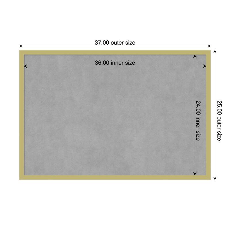 Amanti Art Incline Black Framed - 37 x 25 in - Incline Light Gold