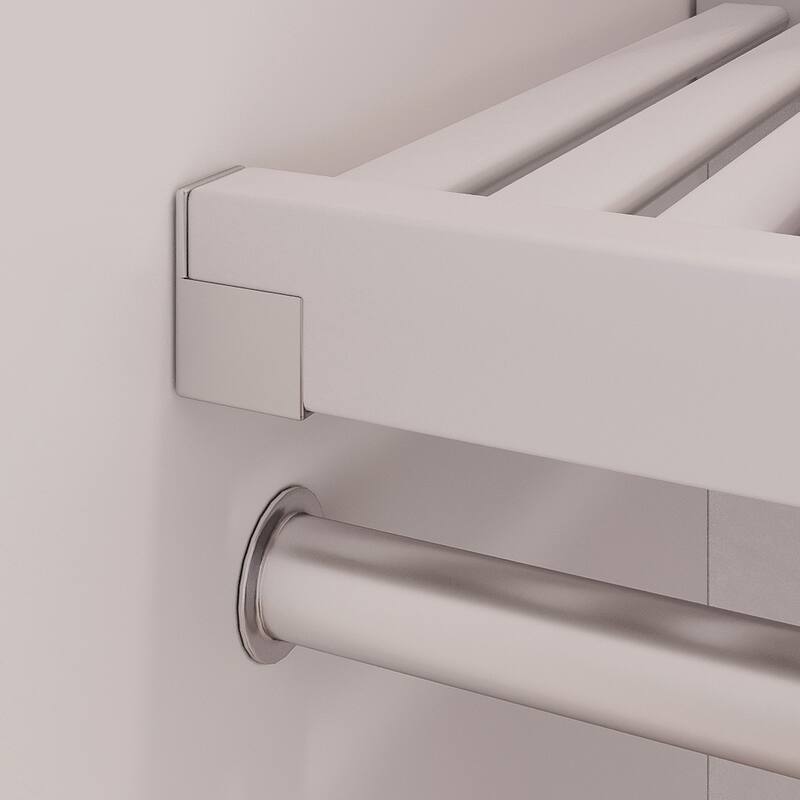 John Louis Home Solid Wood Reach-In Closet System with 6-Drawers and Doors White