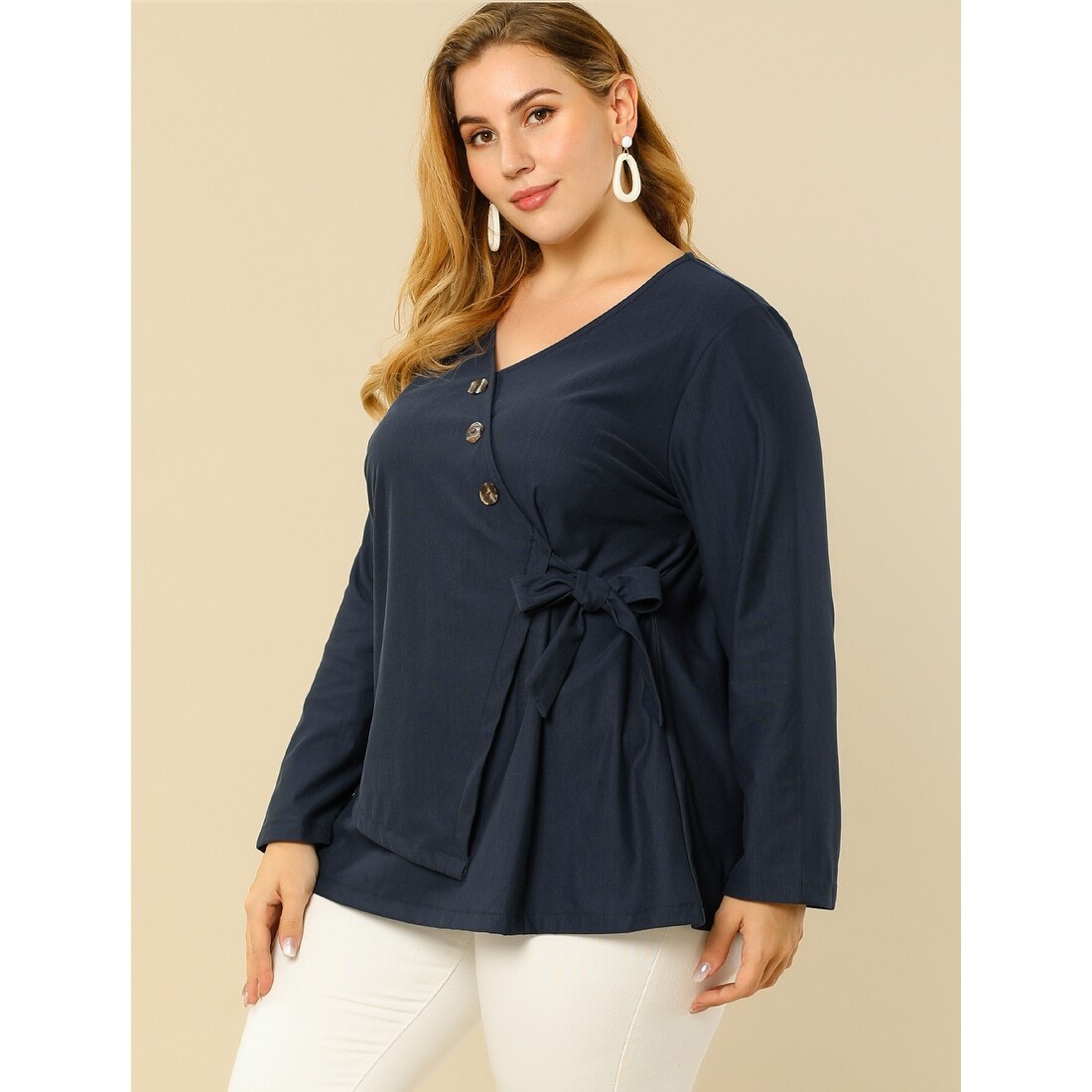 business blouses plus size