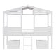 preview thumbnail 13 of 16, Twin Size Low Loft Wood House Bed with Two Drawers
