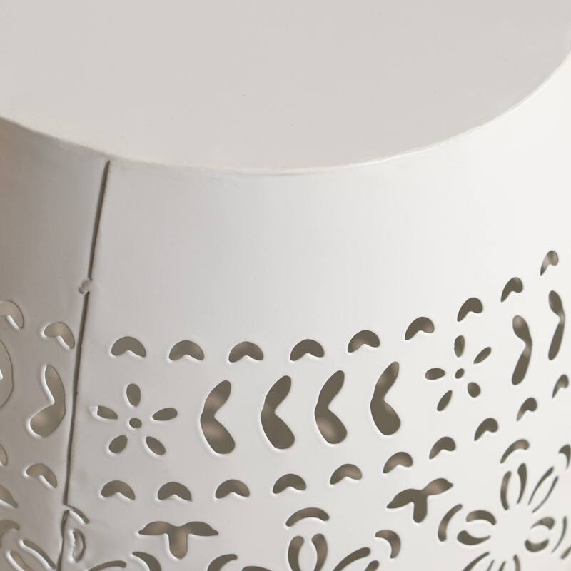 Christopher Knight Home Apollos Indoor 12" Lace Cut Iron Side Table