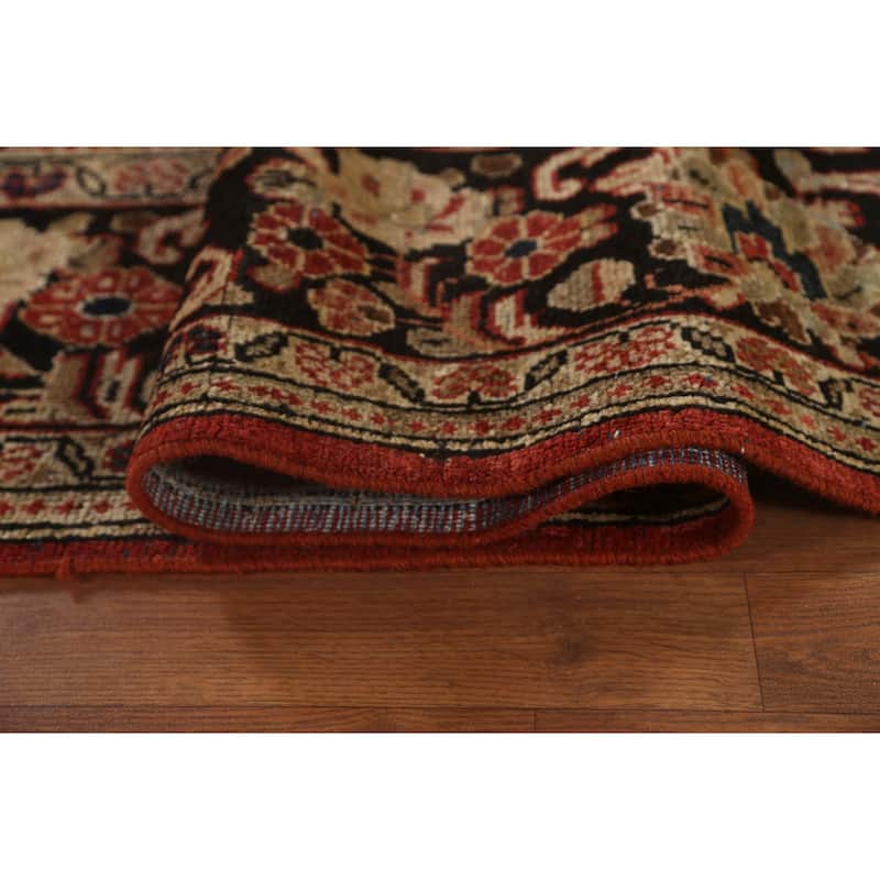 Mahal Persian Antique Area Rug Hand-Knotted Floral Wool Carpet - 8'11"x 12'3"