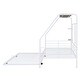preview thumbnail 11 of 12, Twin Metal House Bed with Trundle, Sturdy Bedframe w/Built-in Shelf and Grid for Kids Bedroom, Dorm, No Box Spring Needed, White