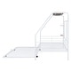preview thumbnail 17 of 18, White Twin Size Metal House Bed with Trundle & Roof