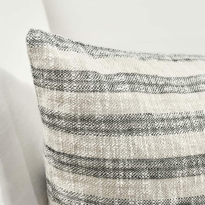 Villa by Classic Home Linna Linen Blend Fabric Throw Pillow