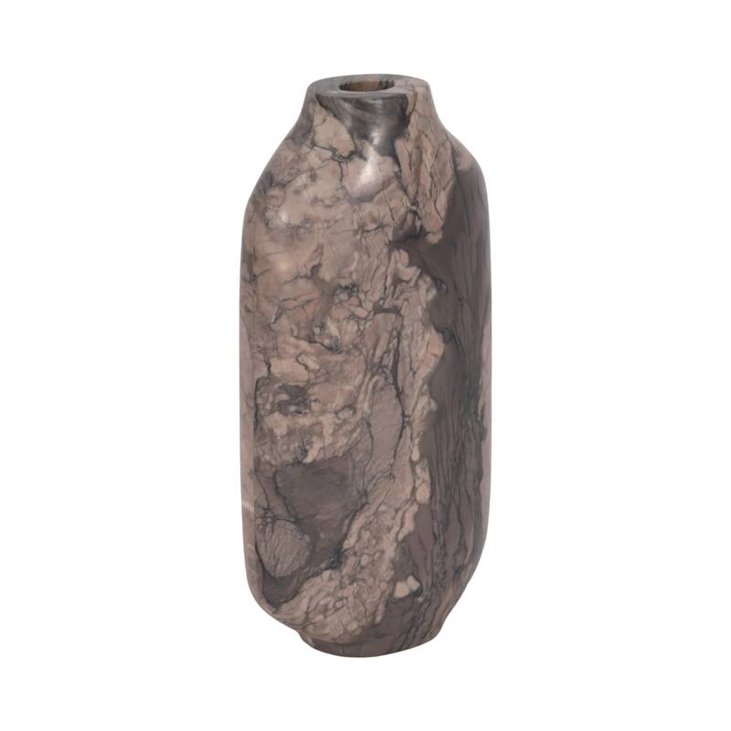 Sagebrook Home Levanto Multi Marbled Cylinder Contemporary Vase