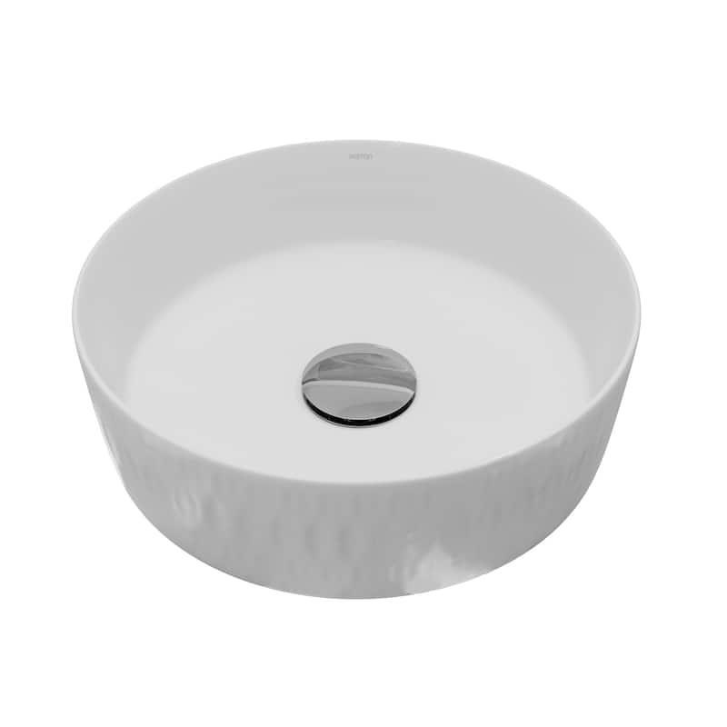 Karran Valera 14" Vitreous China Vessel Bathroom Sink in White - White