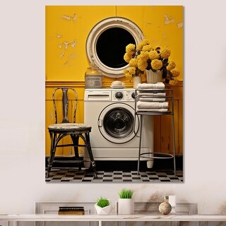 Designart "Laundry Retro Vibe" Laundry Wall Art Prints - Bed Bath ...