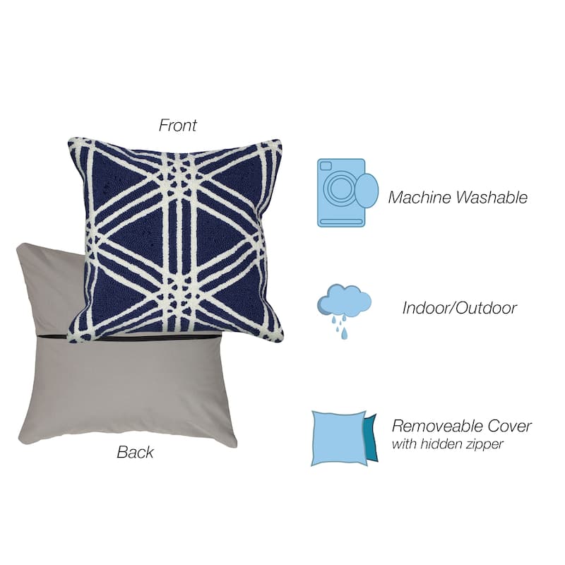 Liora Manne Frontporch Hex Indoor/Outdoor Pillow