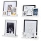 preview thumbnail 5 of 6, Wallniture Denver 14" Floating Shelves for Kids Room Decor, White Bookshelf (Set of 4)