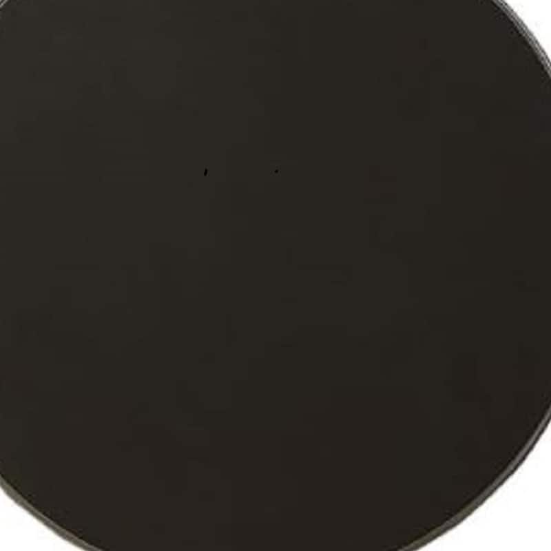 HomeRoots 22" Black Wood Round Pedestal End Table - 18" W x 18" D x 22" H