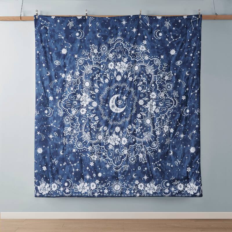 Intelligent Design Luna Navy Celestial Comforter Set