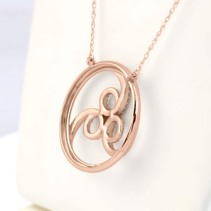 1/8ct TDW Four Elements of Nature-Wind Diamond Pendnat in Silver by De Couer