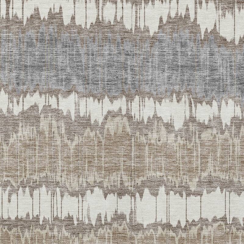 HomeRoots Striped Transitional Rectangle Outdoor Rug