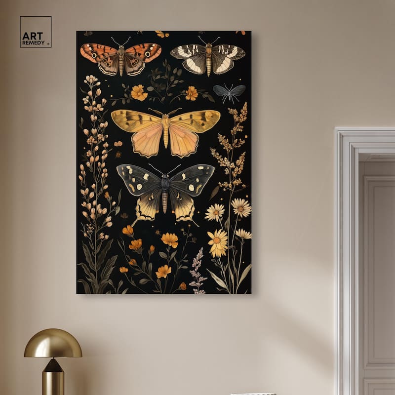 Winged Visitors II Canvas by Art Remedy, Gallery Wrapped