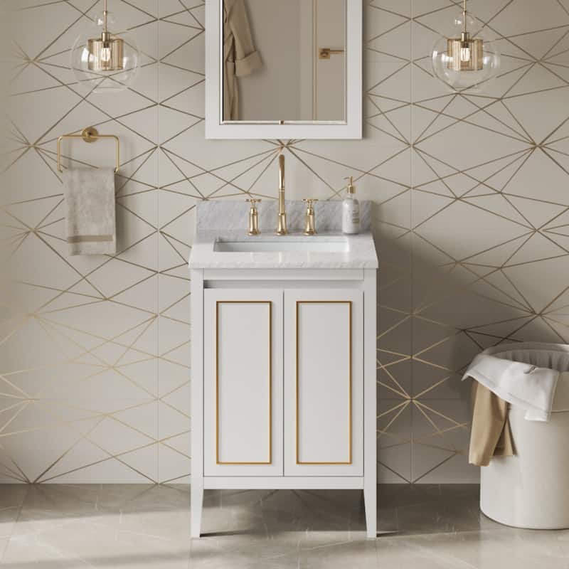 Jeffrey Alexander VKITPER24R-MARBLE Percival II 24" Free Standing