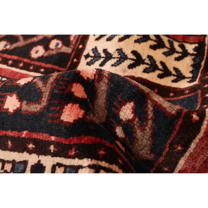 ECARPETGALLERY Hand-knotted Kayseri Vintage Dark Navy, Red Wool Rug - 4'9 x 6'8