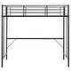 preview thumbnail 10 of 43, Twin Size Metal Loft Bed With Safety Guardrails & 2 Built-In Ladders, Loft Bunk Bed Frame For Teens Juniors Adults