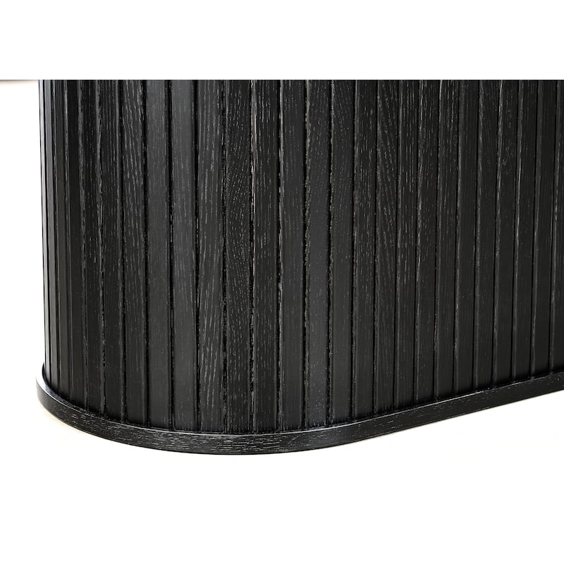 Rye Studio Nicola Mid-Century Modern Pedestal Dining Table
