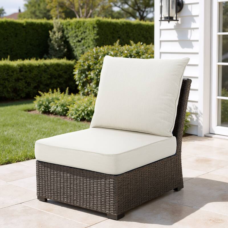 4.7" Thick Sunbrella Outdoor Cushion Set with Back and Seat Cushion