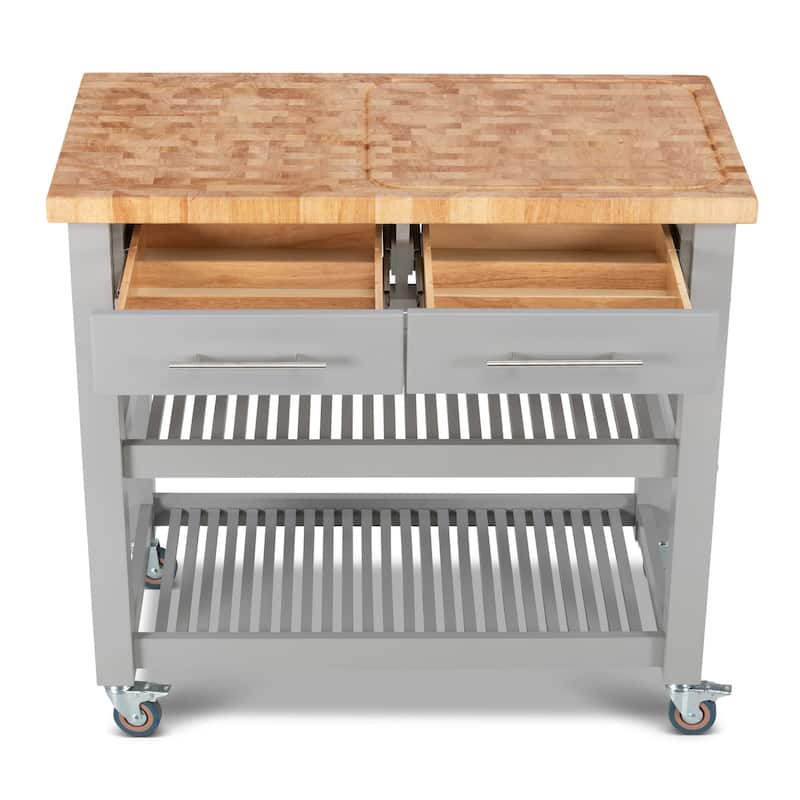 Chris & Chris Pro Chef Work Station Natural All Wood