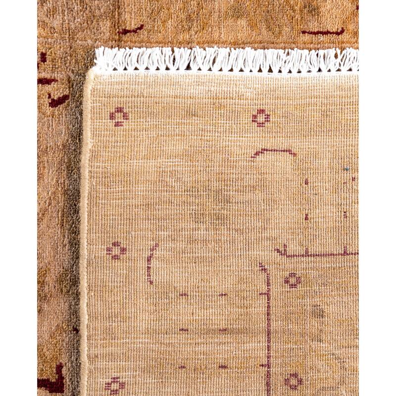 Overdyed One-of-a-Kind Hand-Knotted Runner Rug - Beige - 3' 0" x 14' 1"