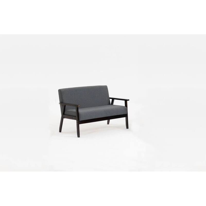 45" Dark Gray Loveseat