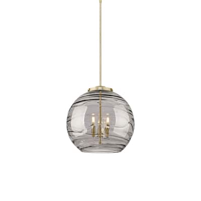 Innovations Lighting 221-3S-20-18 Athens Pendant Athens Deco Swirl 3