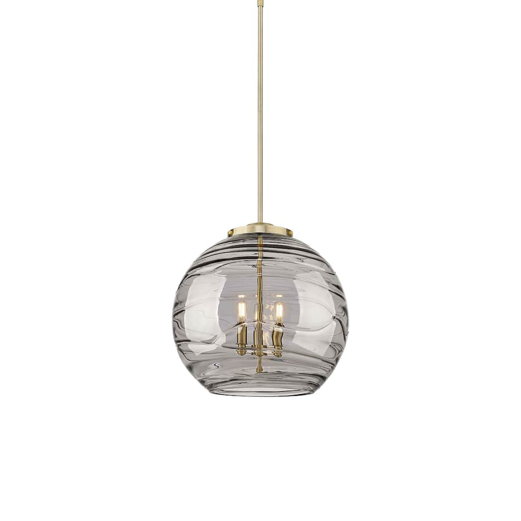 Innovations Lighting 221-3S-20-18 Athens Pendant Athens Deco Swirl 3