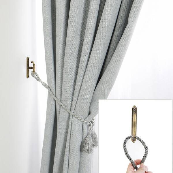 Shop Curtain Tieback Hooks Zinc Alloy Curtain Drapery Holdback