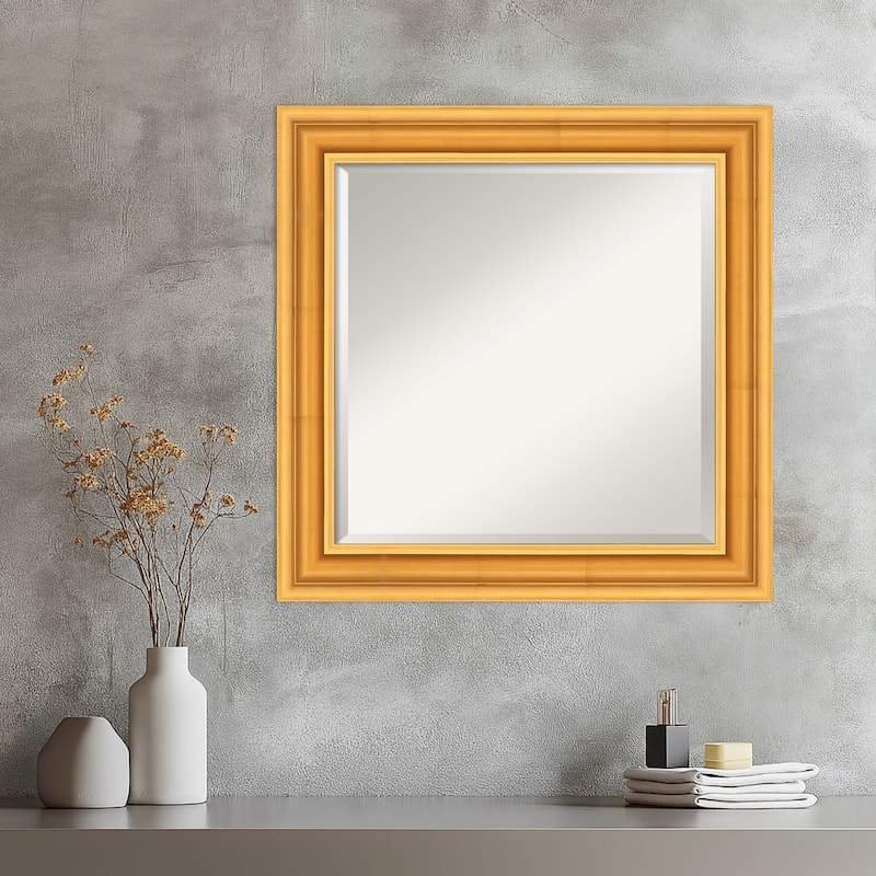 Sierra Beveled Wood Framed Wall Mirror