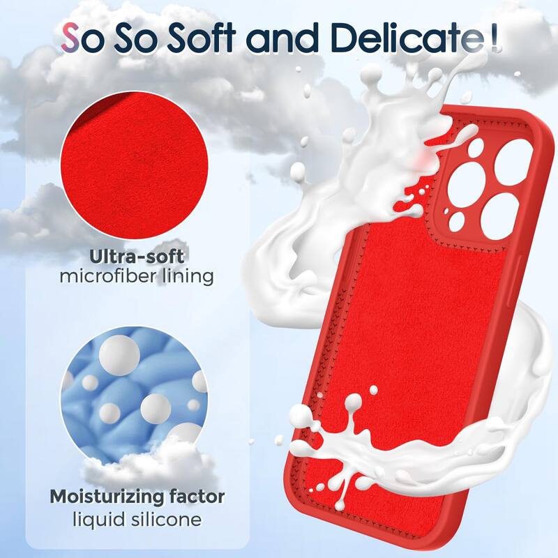 6.7" iPhone 13 Pro Max Case, Liquid Silicone Moisturizing Factor Extreme Soft Slim Phone Case with Stand Compatible with MagSafe