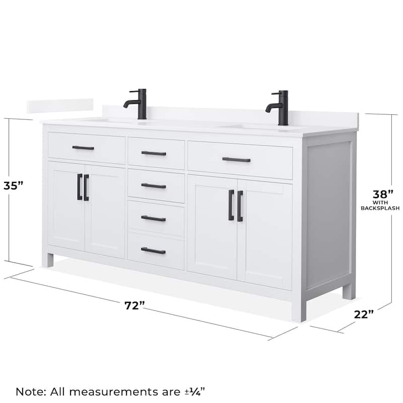 Wyndham Collection WCG2424-72D-QTZ-UNSMXX Beckett 72" Free Standing