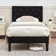 preview thumbnail 3 of 65, VECELO Upholstered Kids Bed Frame with Diamond Tufted Headoard,Twin Size Bed Set of 2