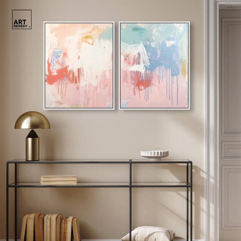 Breath of Colors Canvas Set of 2 by Art Remedy