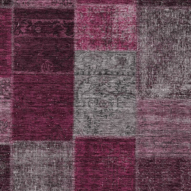 HomeRoots Patchwork Transitional Rectangle Outdoor Rug