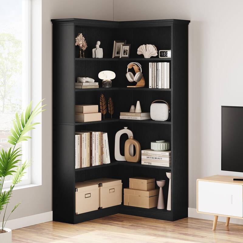 Farmhouse Bookshelf Corner