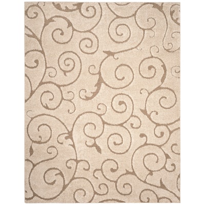 SAFAVIEH Florida Shag Cream / Beige Rug - Cream/Beige - 8' x 10'