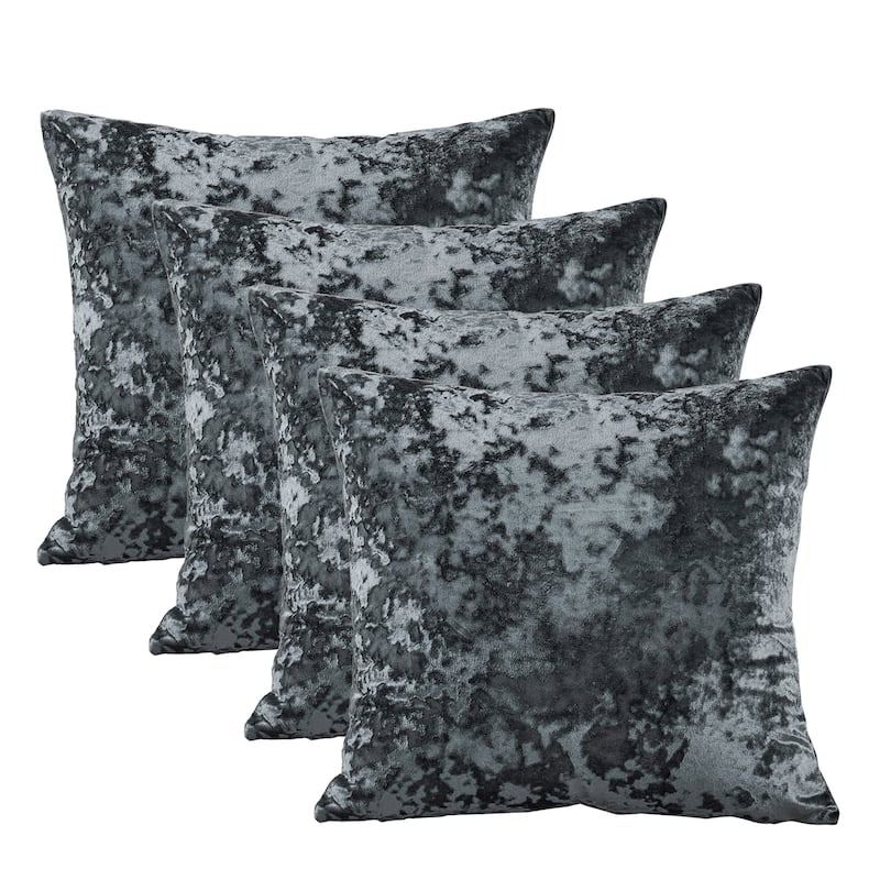 Rancho Crushed Velvet Throw Pillow Cover Set, NO INSERT