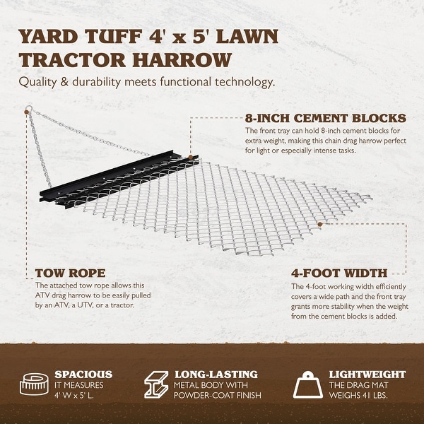 Atv yard discount drag