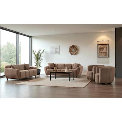 Vira 4 Pieces Living Room Sets 1 Sofa 1 Loveseat 2 Chair