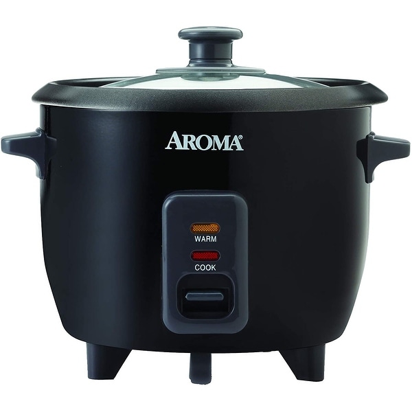 Aroma ARC 363 1NGB 6 Cup Pot Style Rice Cooker On Sale Bed