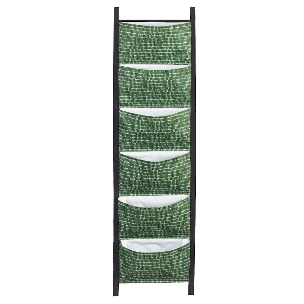 6-Pocket Fabric Vertical Hanging Wall Planter with Lining